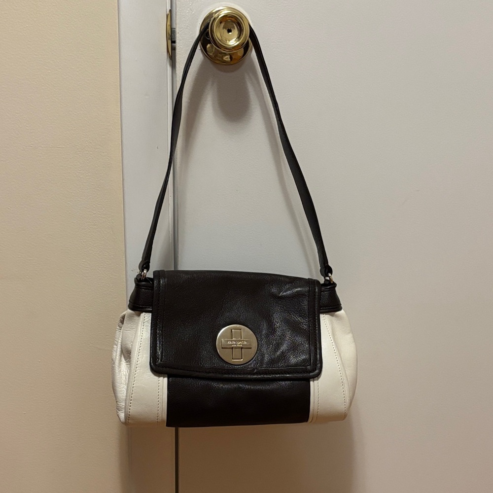 Kate Spade Black and White Sofia Shoulder Bag - Picture 1 of 8